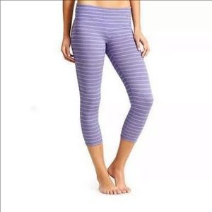 Athleta Chaturanga Striped Capri